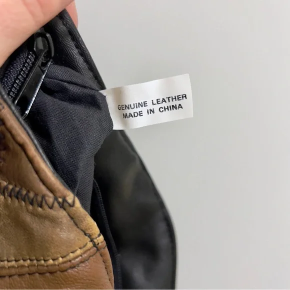 Patchwork Leather Shoulder Bag Genuine Leather Purse MultiColor Luxury Boho - Picture 10 of 16